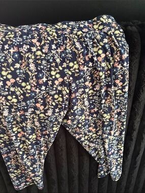 Amazon Navy Floral Print Women's Pants